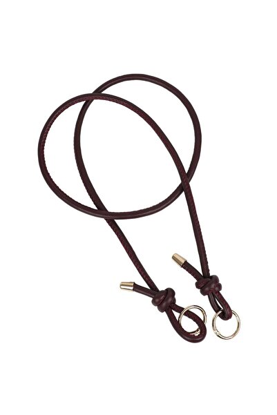 Ritzz Ρυθμιζόμενος δερμάτινος ιμάντας τσάντας με κόμπους (Χρυσό) - Βουργουνδίας