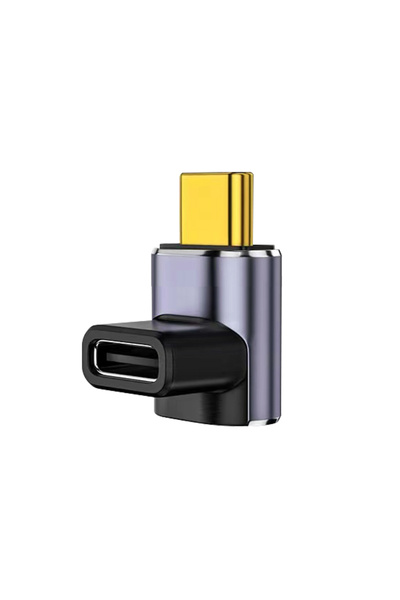 LivX USB4.0 Type-C L Şekilli Adaptör 40Gbps Veri Transferi, 100W Hızlı Şarj, 8K@60Hz Görüntü OTGL