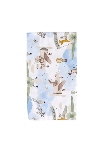 MiniKids Τυπωμένη λεπτή πάνα με σχέδια μικρών ζώων και ζεφελίπινο.