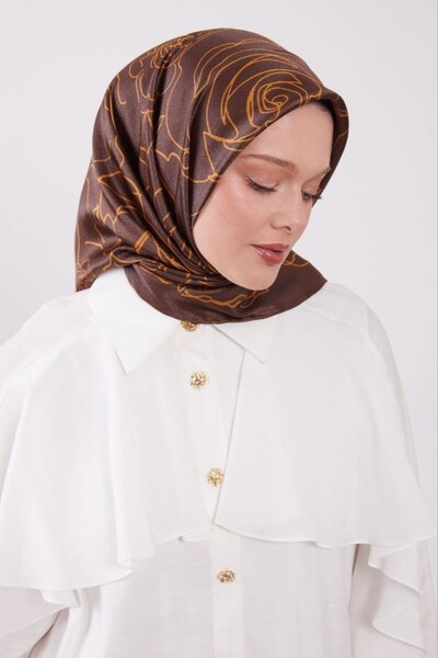 Levidor Αφηρημένο σχέδιο λουλουδιών με λαμπερό κρυστάλλινο φουλάρι