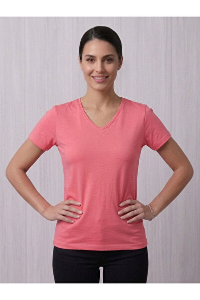 Banadamoda Γυναικείο μπλουζάκι με λαιμόκοψη V