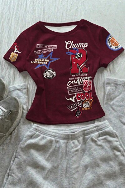 ZAVIXO Γυναικείο Crop T-Shirt Μοντέρνας Κοπής από Εύκαμπτο Ύφασμα Κομψό και Ά...