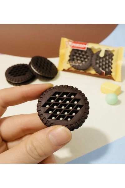Deniz Oyuncak Mikro Cookies Silgi 2’li Paket | Çikolata Kurabiye Görünümlü Sevimli Silgi Seti 1 paket gönderilir
