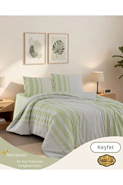 MARLA HOME | Komplet navlaka za poplun od 100% pamuka | Vrhunski kvalitet