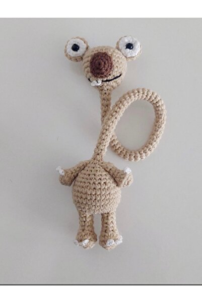 MİNOHOUSE Amigurumi Buz Devri SİD .Çanta Charmı. Direksiyon/Dikiz Aynası Akse...