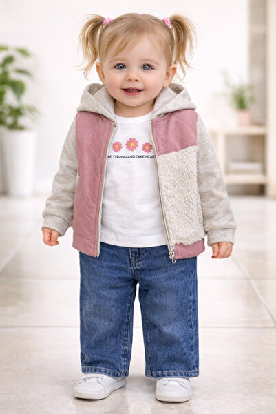 Trendline Baby Girl 4-Piece Vest and Pants Set
