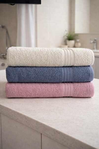 Livera Home Durul Mine Cotton 3-Piece Bath Body Towel Set, Daily Bath Towel S...
