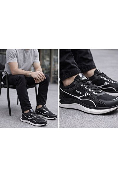 Wickers FASHİON ERKEK SİYAH CASUAL SNEAKER STREET STYLE SPOR AYAKKABI