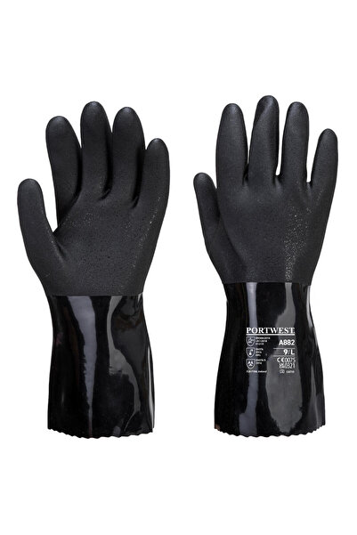 PORTWEST Manusi de protectie, antistatice ESD, protectie chimica, negru