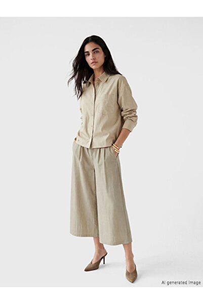 LC Waikiki Γυναικείο παντελόνι LCW Vision με ελαστική μέση και πιέτες