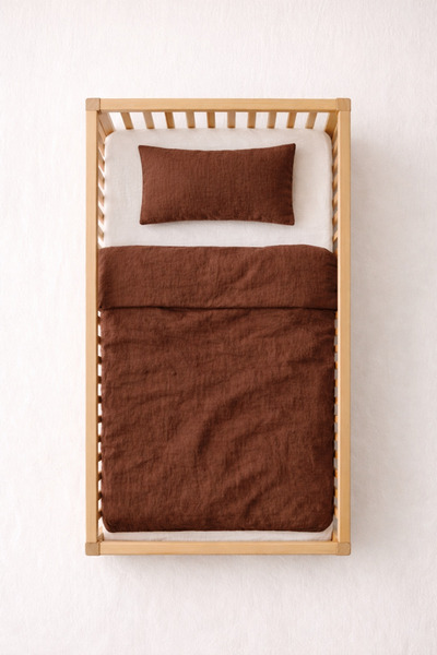 Cherry Bloom Cotton غطاء لحاف وغطاء وسادة للأطفال من الموسلين بدون ملاءة مقاس...