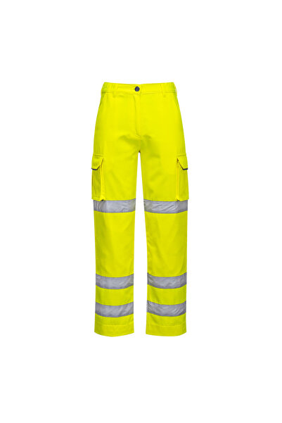 PORTWEST Pantaloni de lucru, reflectorizanti, rezistenti la lichide, galben