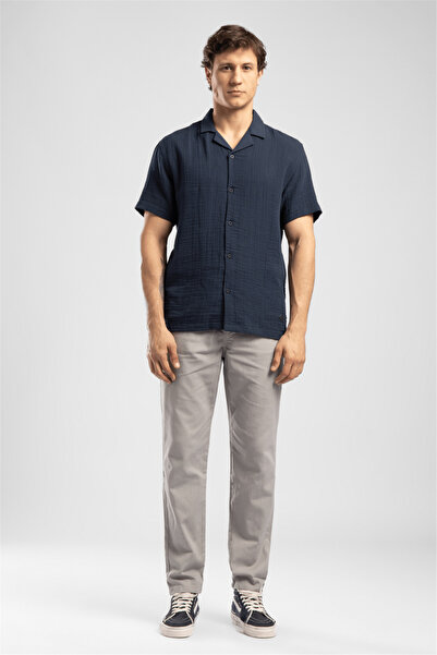 Lee Cooper New Men's Regular Straight Fit Trousers Gray