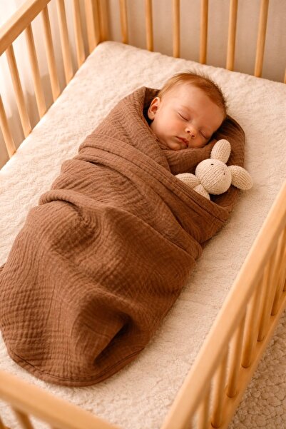 Cherry Bloom Cotton Muslin Baby Blanket Double Layer 100X120 cm