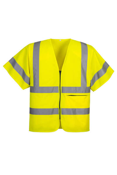 PORTWEST Vesta reflectorizanta, cu buzunare, galben