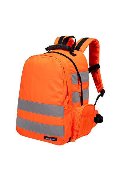 PORTWEST Hi-Vis Rucksack, reflectorizant, cu buzunare, portocaliu