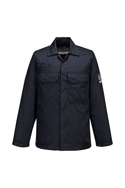 PORTWEST Work jacket, fireproof, with Pocketed, navy blue