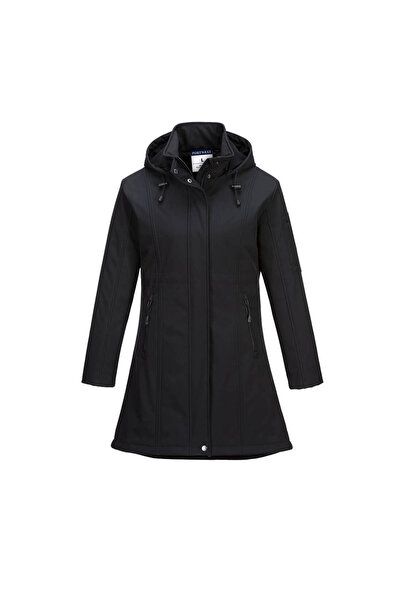 PORTWEST Geaca de lucru, reglabil, pentru ploaie, negru