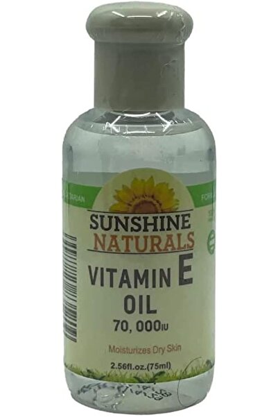 Sunshine Naturals زيت فيتامين E بتركيز 70,000 وحدة دولية لترطيب البشرة الجافة...