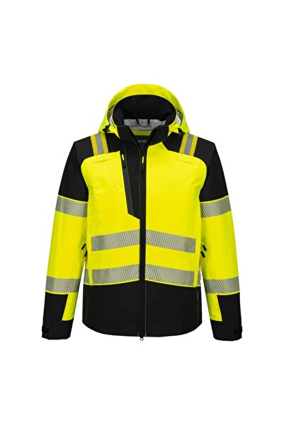PORTWEST Casca de protectie, reflectorizanta, stretch, pentru ploaie, galben/...