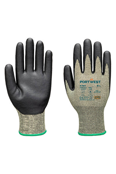 PORTWEST Manusi de protectie, ignifuge, negru/verde