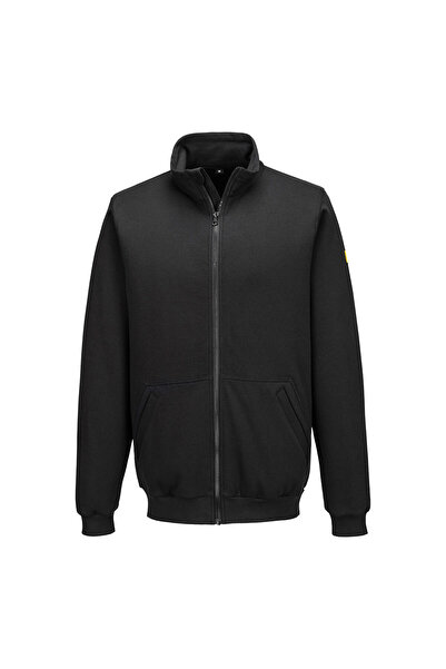 PORTWEST Hanorac de lucru, antistatic, negru