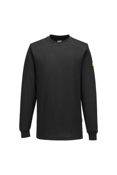 PORTWEST Tricou de lucru, antistatic, negru