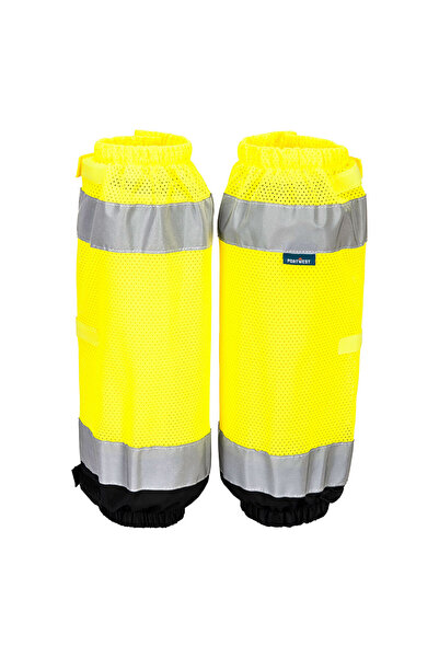 PORTWEST Hi-Vis Contrast Gaiters, reflectorizant, galben/negru