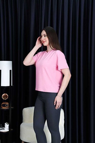 ASLAMI TEKSTIL تي شيرت بأكمام قصيرة وواسعة