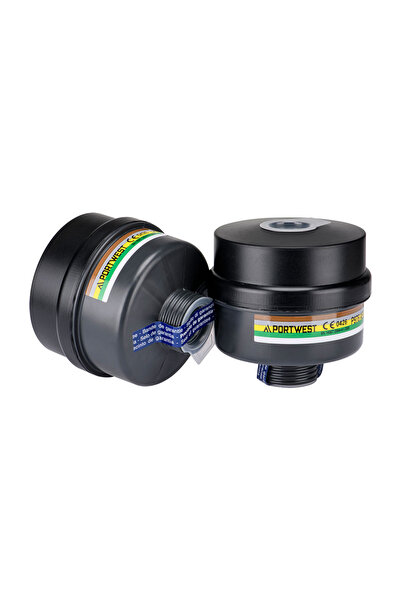 PORTWEST ABEK2P3 Combination Filter Universal Thread (Pk4), pentru filtre, negru