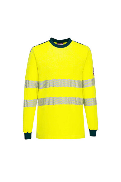 PORTWEST Tricou de lucru, reflectorizant, ignifug, galben/bleumarin