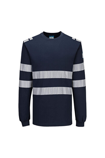 PORTWEST Tricou de lucru, ignifug, bleumarin