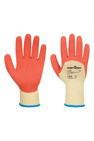 PORTWEST Manusi de protectie, latex, galben/portocaliu