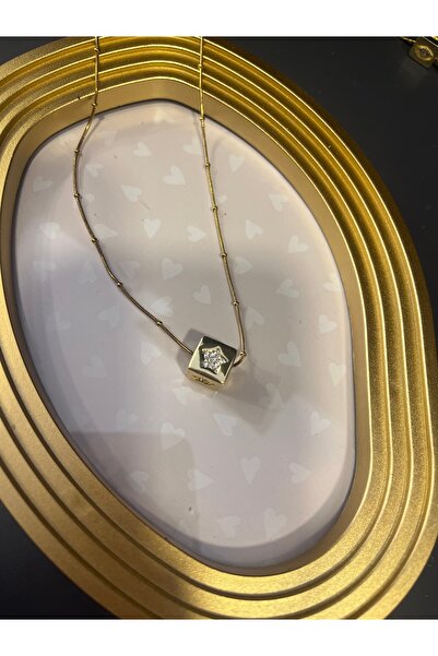 gozdeasutayaccessory Star Cube Steel Necklace