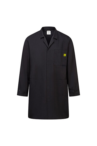 PORTWEST Halat de lucru, antistatic, cu buzunare, negru