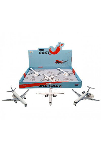 toysclub 1210-C46 METAL ÇEKBIRAK YOLCU UÇAĞI *6 - 1 ADET FİYATIDIR