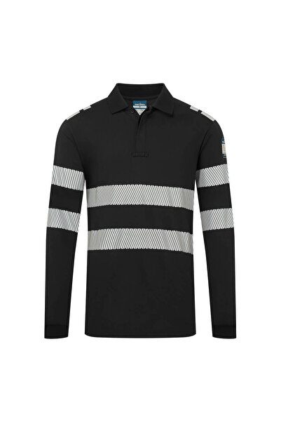 PORTWEST Tricou de lucru, ignifug, negru