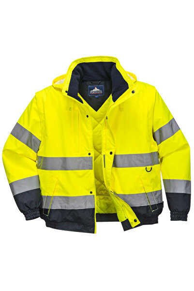 PORTWEST Geaca de lucru, reflectorizanta, galben