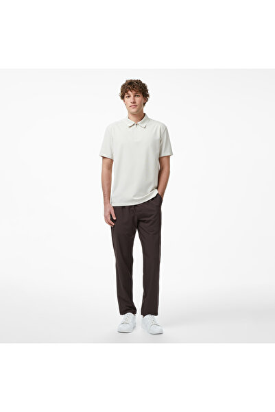 Nautica Erkek Kahverengi Slim Fit Teknik Pantolon