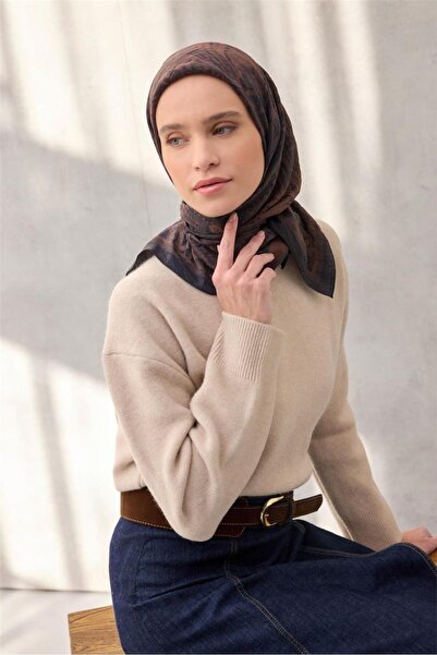 Silk Home Φουλάρι Βισκόζης Βελόρα Τέσσερις Εποχές 90x90