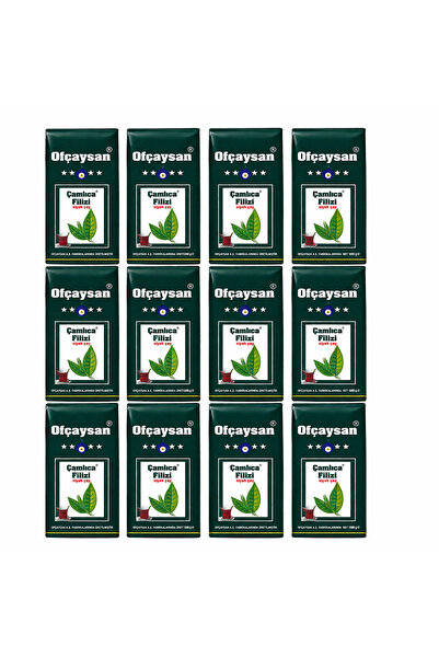 OFCAYSAN Ofçaysan Çamlıca Filizi Siyah Çay 12x1000 gr (12 KG)