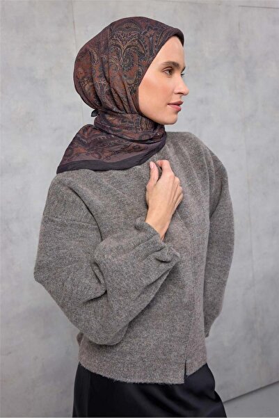 Silk Home Φουλάρι Βισκόζης Βελόρα Τέσσερις Εποχές 90x90