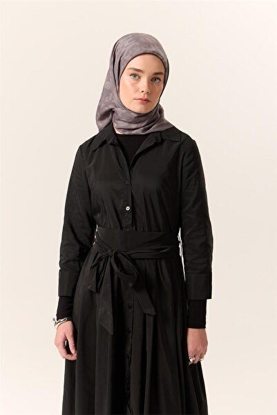 Silk Home Κασκόλ από βισκόζη με μείγμα βελορά, γκρι-ανθρακί με σχέδιο, απαλή ...