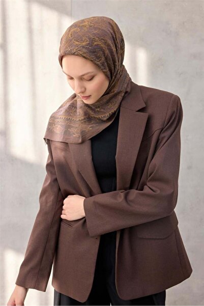 Silk Home Φουλάρι Βισκόζης Βελόρα Τέσσερις Εποχές 90x90