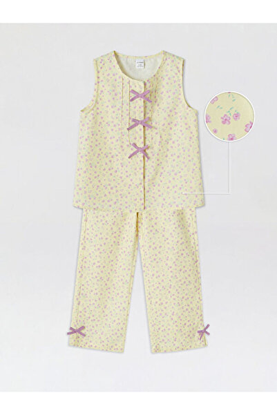 LC Waikiki Quality Pieces from Çelebi Store: Bow Detailed Floral Printed Girl...