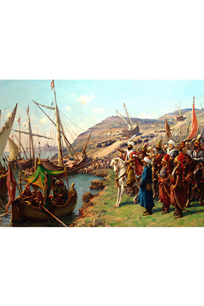 Bedeko Fatih Sultan Mehmet İstanbul un Fethi Mdf Ahşap Tablo