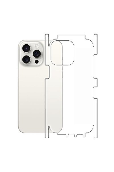 Ecr Mobile Iphone 15 Pro Max ile Uyumlu 360 Arka Kaplama
