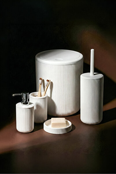 Empressco Practical 5-Piece Unbreakable Pp Bathroom Set with 6.5 Liter Bucket
