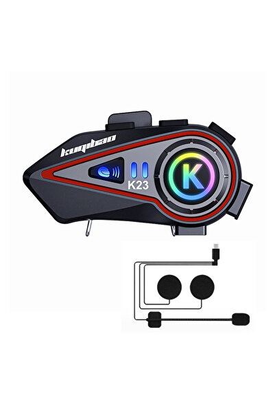 resolut 2 kişi Eşleşmeli K23S Motosiklet Soft Kask interkom