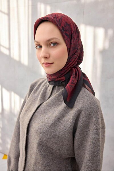 Silk Home Φουλάρι Βισκόζης Βελόρα Τέσσερις Εποχές 90x90